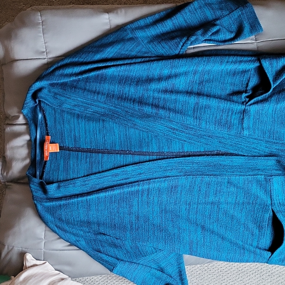 Joe Fresh women's medium 3/4 sleeve cardigan tunic length